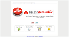 Desktop Screenshot of dhillonaccountax.com